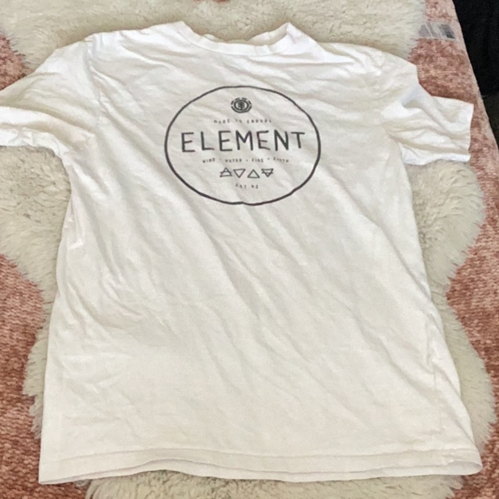 Element White Logo Tee